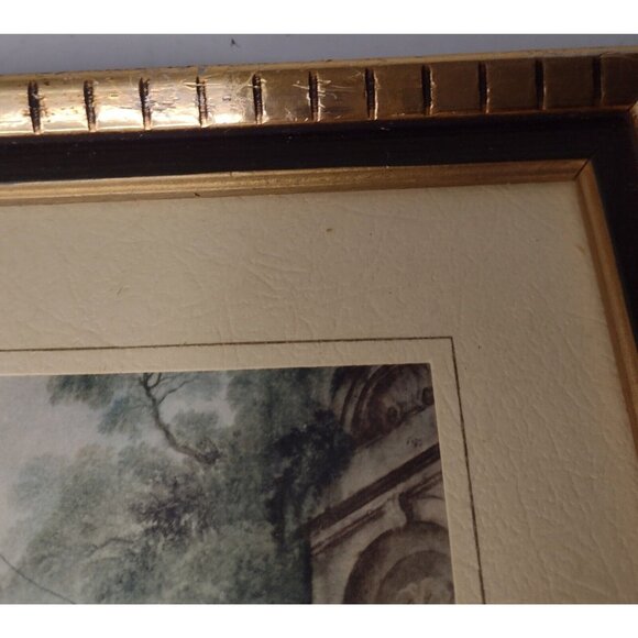 Nicholas Lancret Lithograph Framed Art Prints Vtg France Renaissance Pair READ - Picture 6 of 7